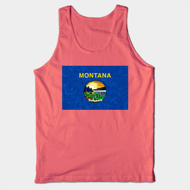 State flag of Montana Tank Top by Enzwell